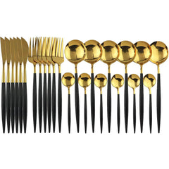 24Pcs Stainless Steel Cutlery Set