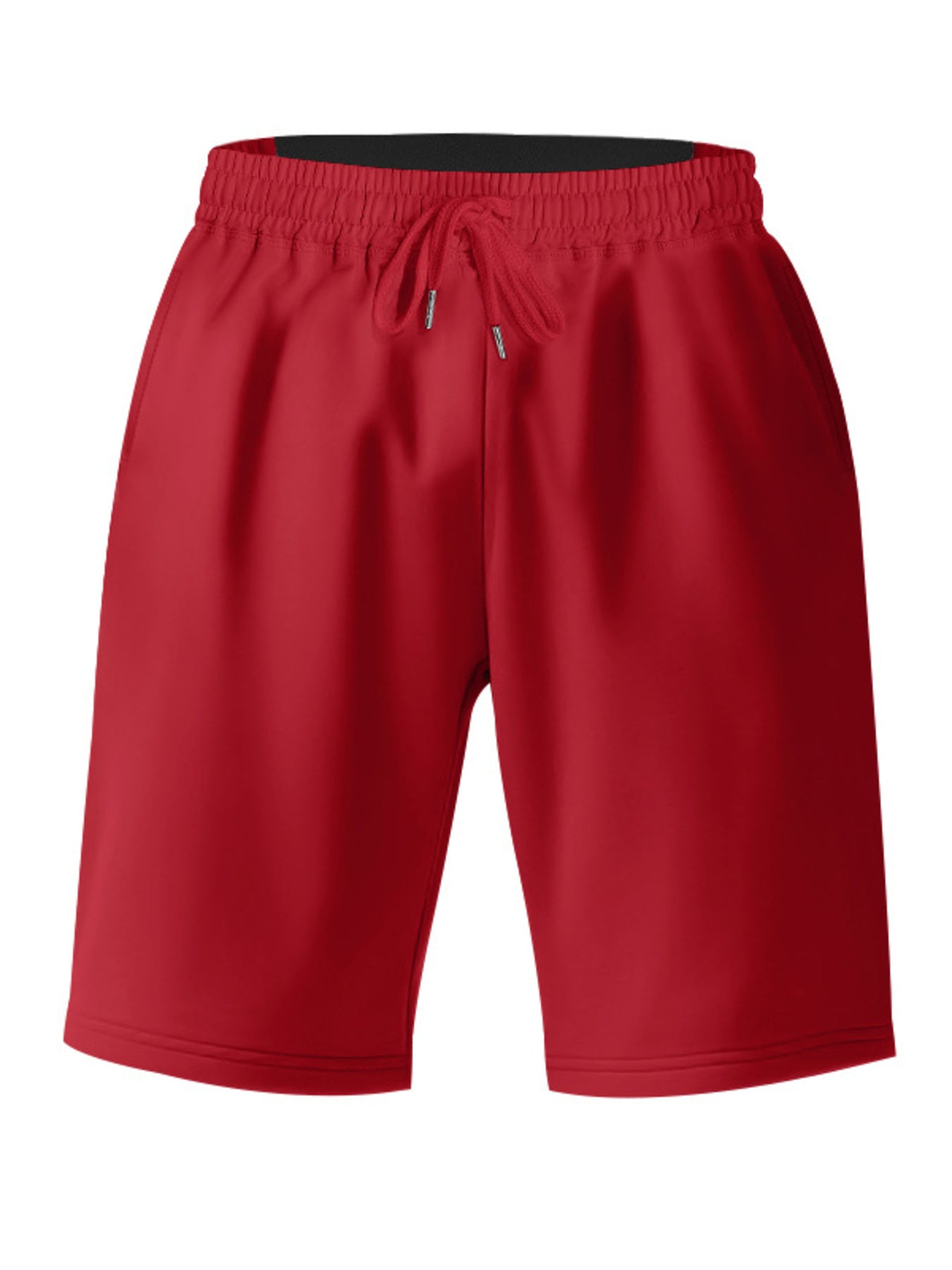 Men's casual shorts with a drawstring waist, available in regular and plus sizes.