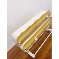 3-in-1 aluminum wrap cutter: wall-mount, paper towel holder