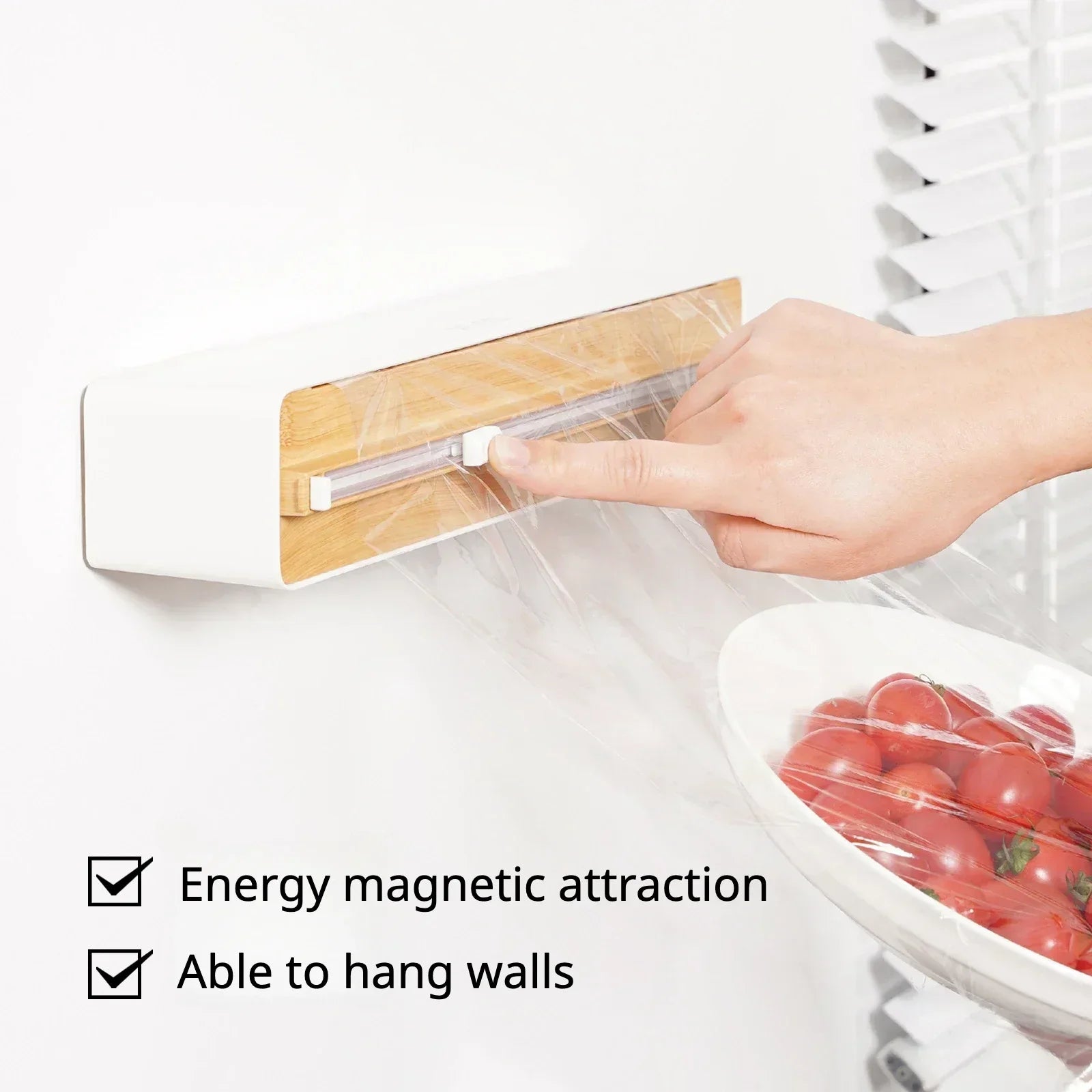 3-in-1 aluminum wrap cutter: wall-mount, paper towel holder D / CN