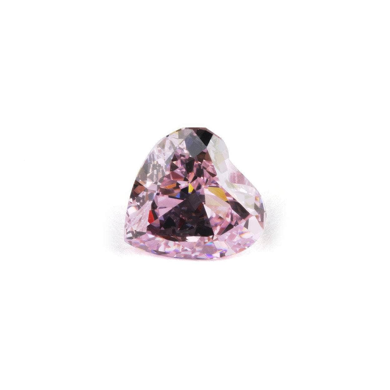 3 Set Light Pink Heart Cut Lab Grown Diamond Gemstone