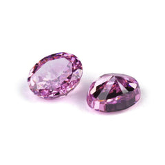 3 Set Of Purple Sapphire Oval-Cut Lab-Grown Diamond Gemstone