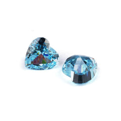 3-Set Sea Blue Heart Cut Lab Grown Diamond Gemstone