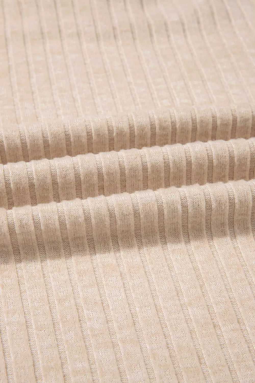 Close-up of beige rib
