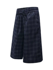 mens-plaid-wide-leg-drawstring-shorts-02