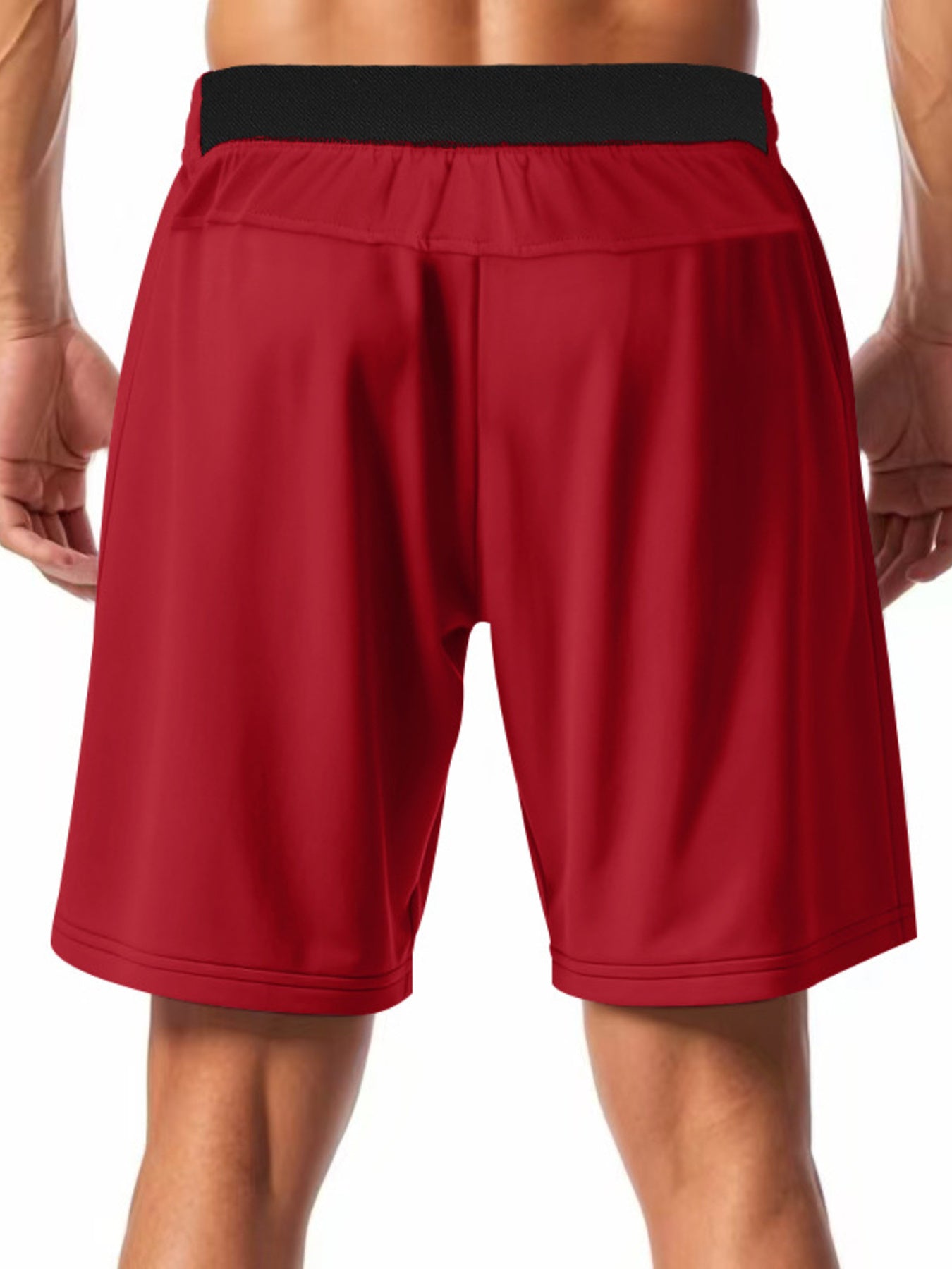 Men's casual shorts with a drawstring waist, available in regular and plus sizes.