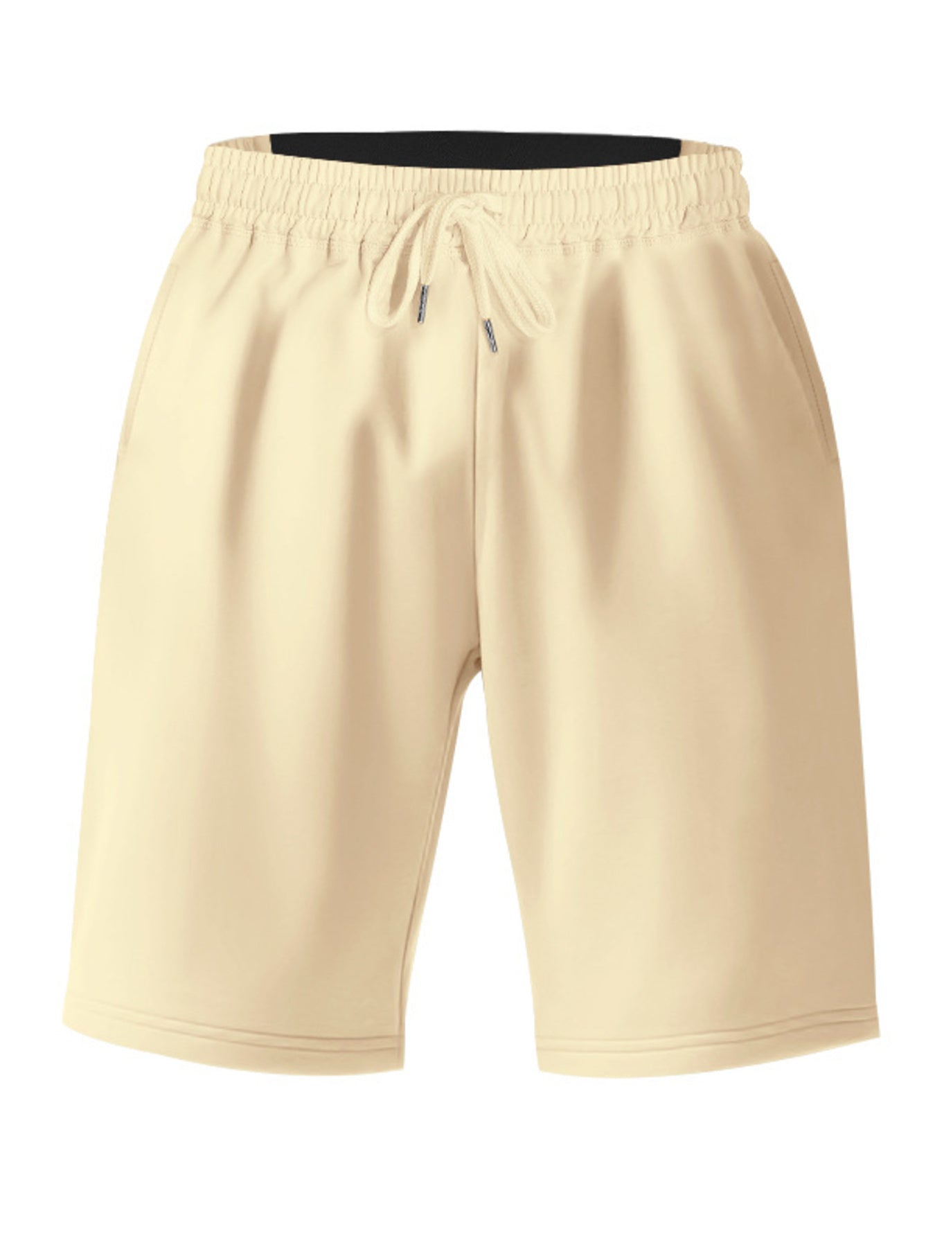 Men's casual shorts with a drawstring waist, available in regular and plus sizes.