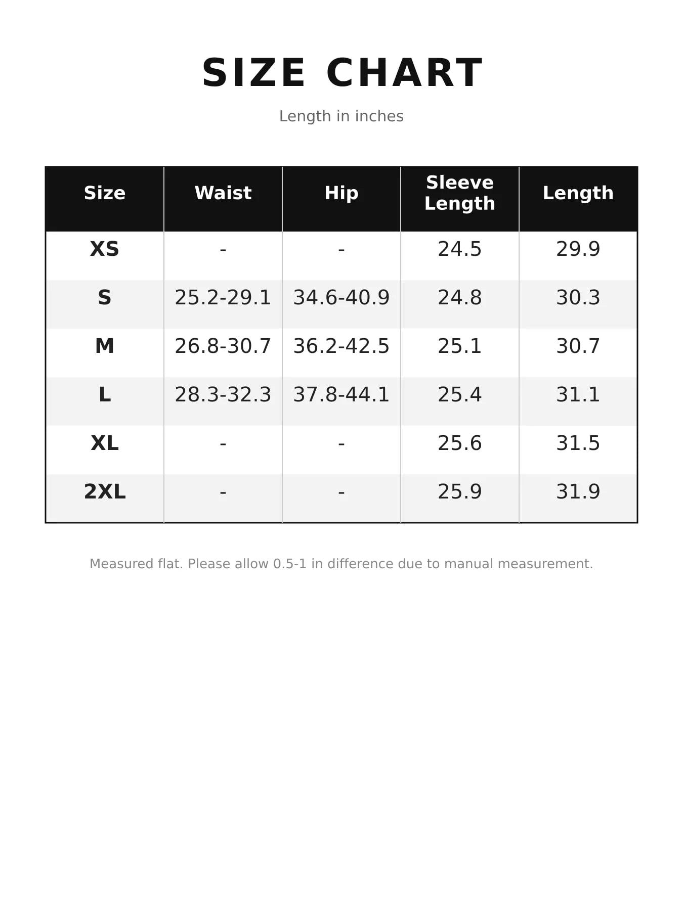Size chart for one shoulder draped bodycon mini dress in sizes extra small to 2XL