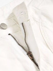 Men's wide leg casual pants with ribbed texture and pockets.