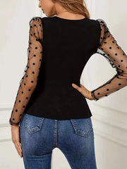 polka-dot-mesh-sleeve-wrap-top-04