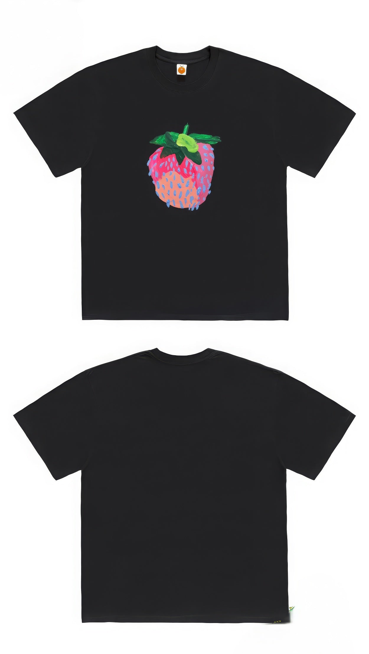 Abstract Strawberry Graphic T-Shirt