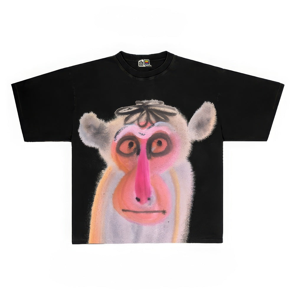 Bold Abstract Primate Design T-Shirt