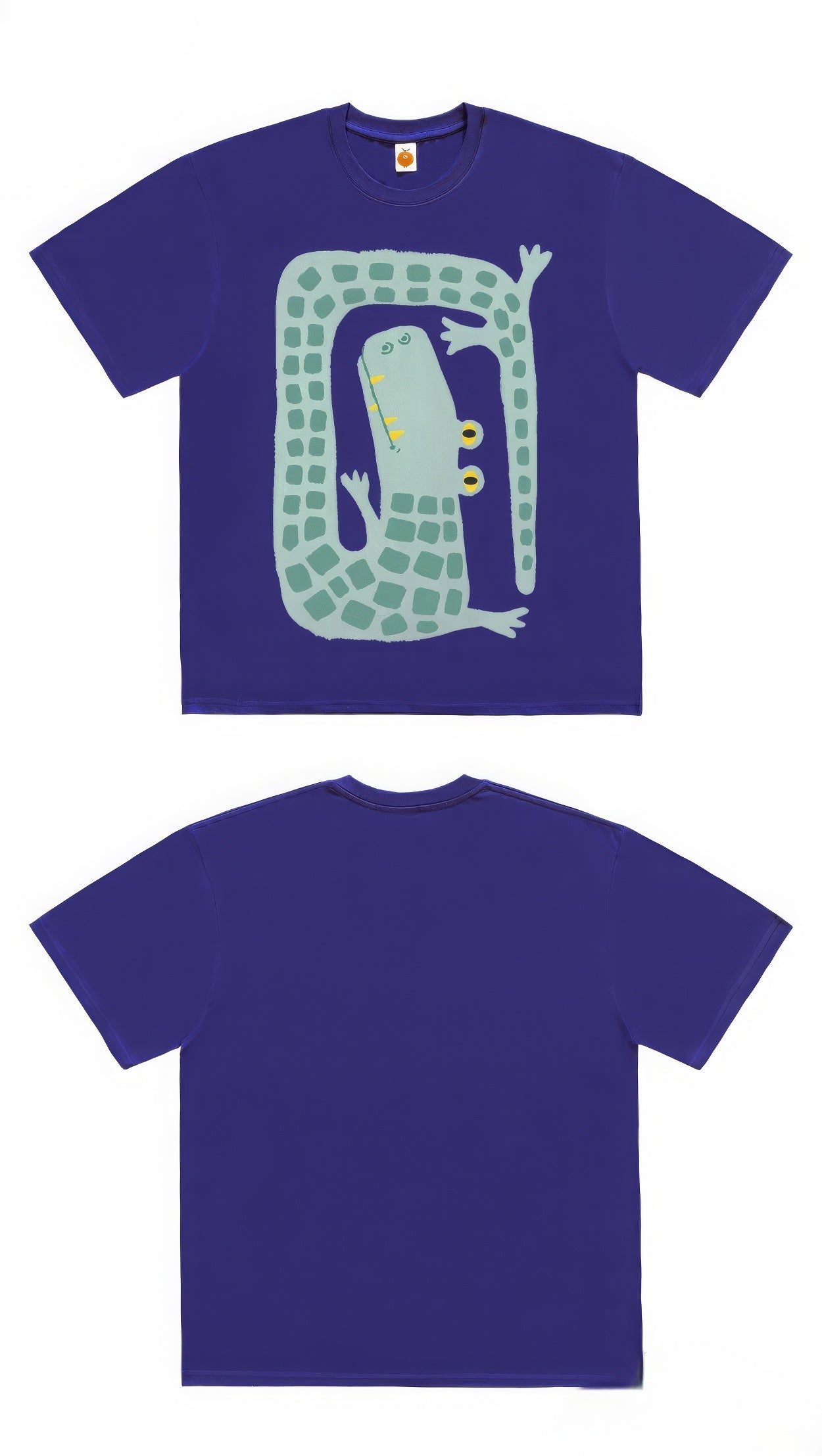 Cartoon Winding Crocodile Graphic T-Shirt