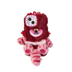 Cute 3D Fluffy Cartoon Cat Phone Case Cover