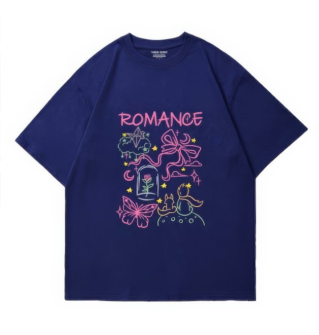 Dreamy "ROMANCE" Fairytale Graphic Casual Top