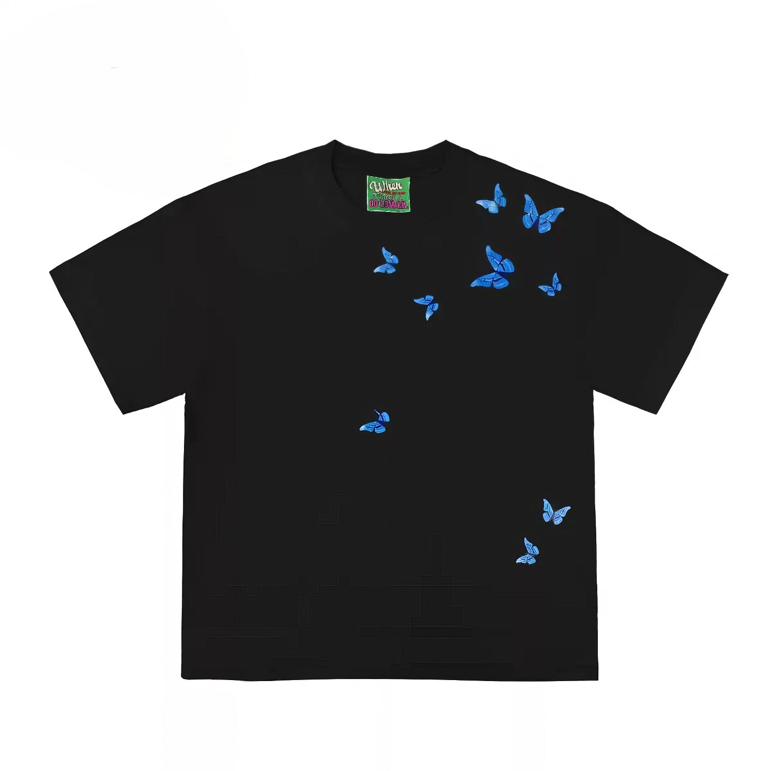 Flying Blue Butterflies Graphic T-Shirt