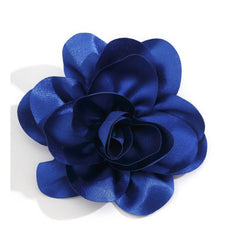 Large Fabric Rose Camellia Flower Brooch