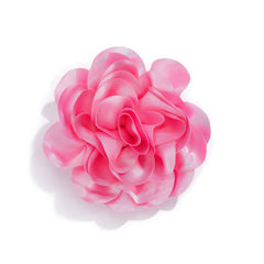 Large Satin Fabric Camellia Flower Brooch