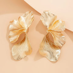 Large Statement Petal Drop Earrings