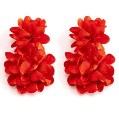 Mini Fabric Flower Stud Earrings