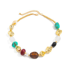 Multi-Element Chunky Beaded Statement Necklace