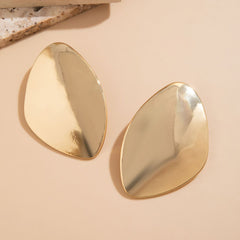 Oversized Abstract Geometric Stud Earrings