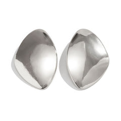 Oversized Abstract Geometric Stud Earrings