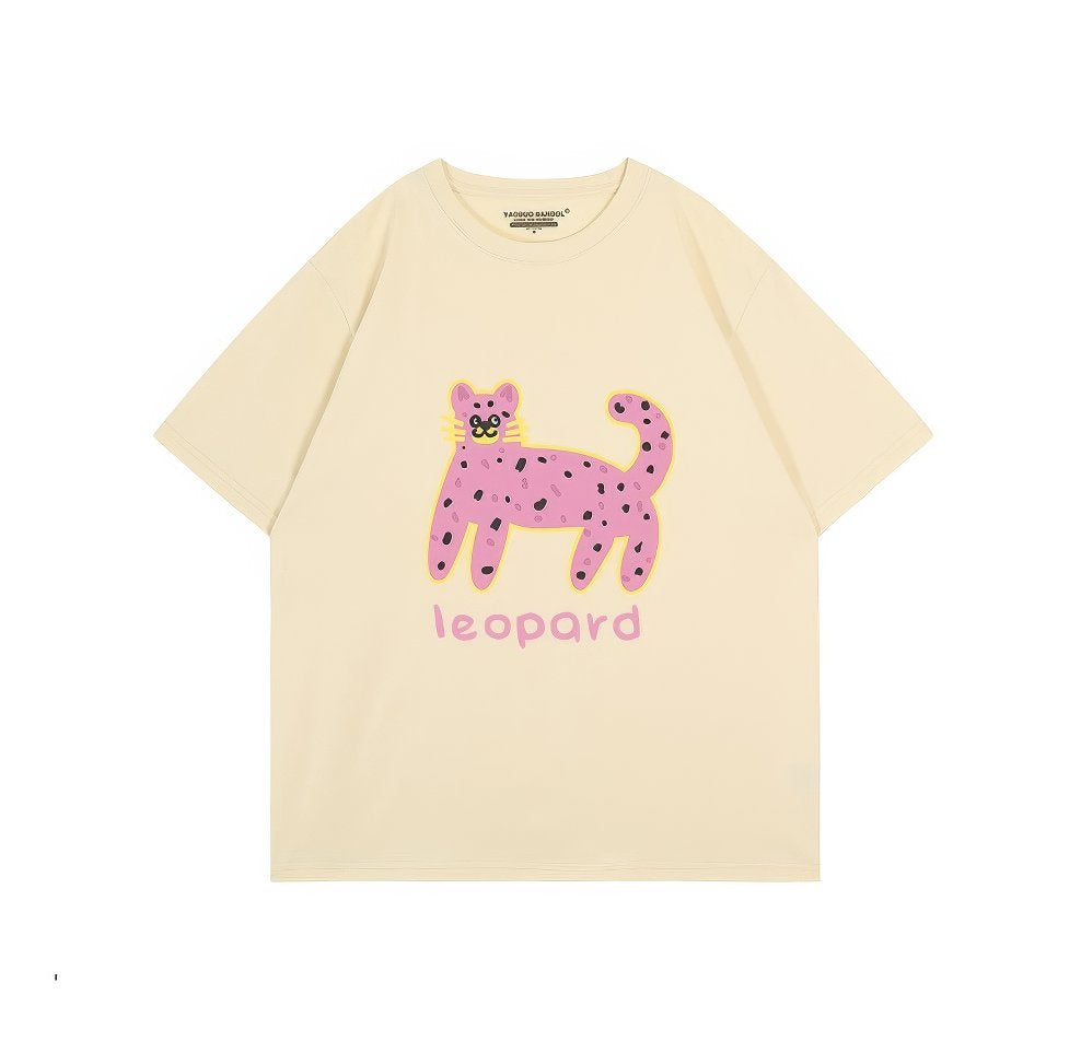 Oversized Leopard Print T-Shirt