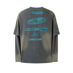 Men's Graphic Round Neck Long Sleeve T-Shirt