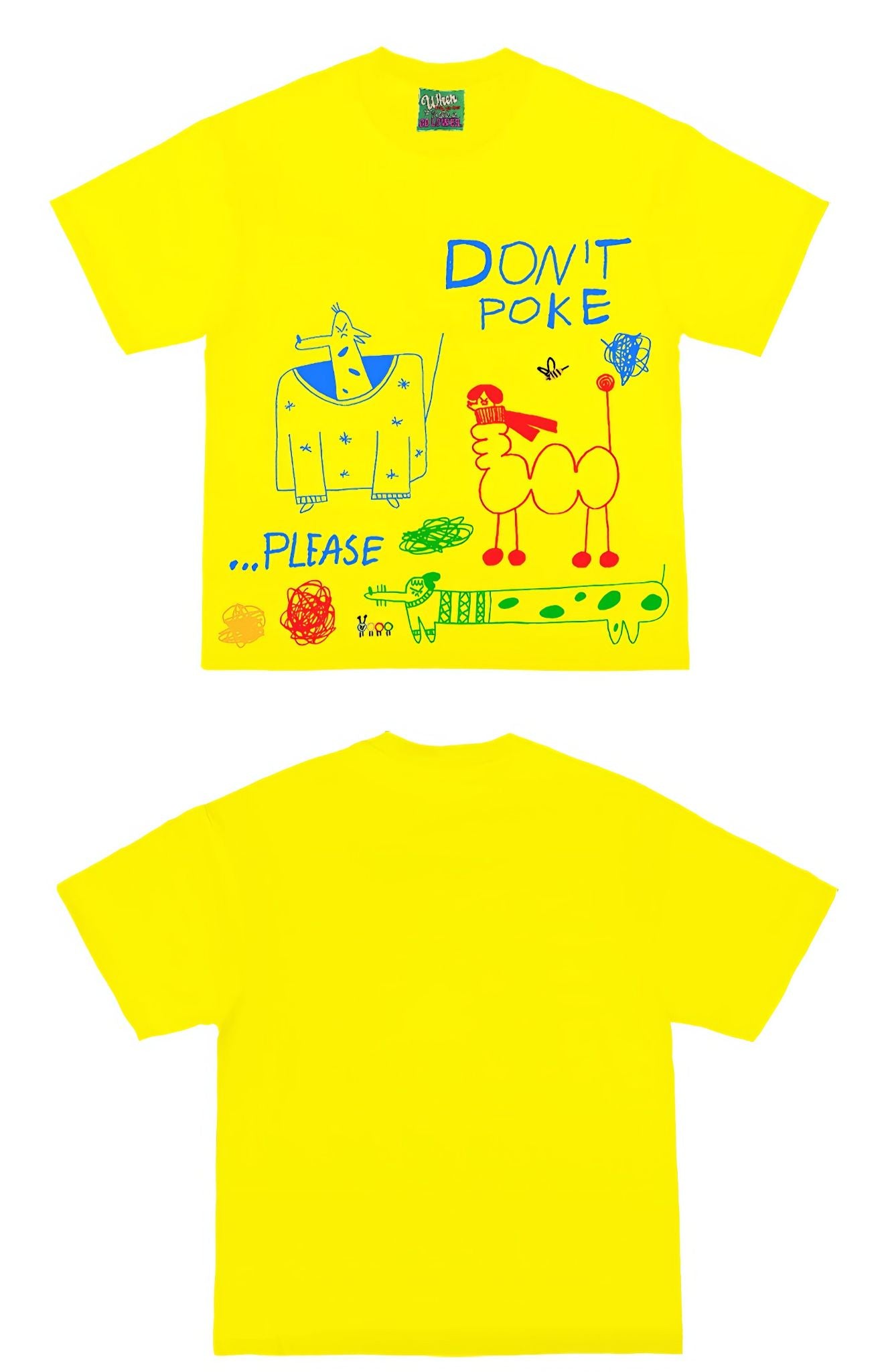 Streetwear Graphic Tee with Abstract Animal Print