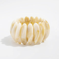 Swirled Resin Pebble Stretch Bracelet