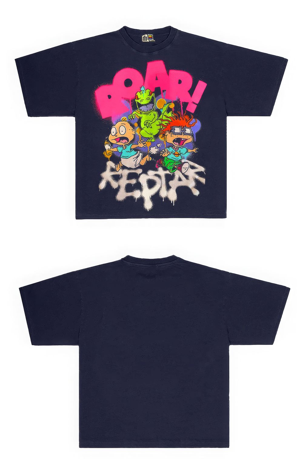 Vintage '90s Rugrats Graphic Tee with Reptar Print