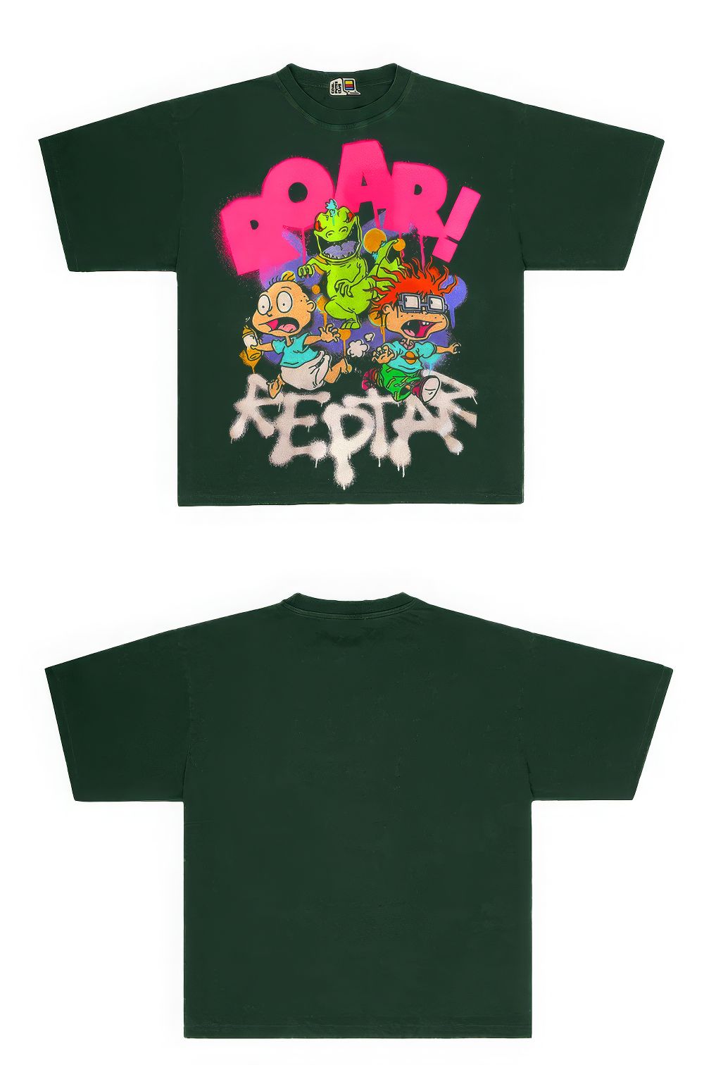 Vintage '90s Rugrats Graphic Tee with Reptar Print