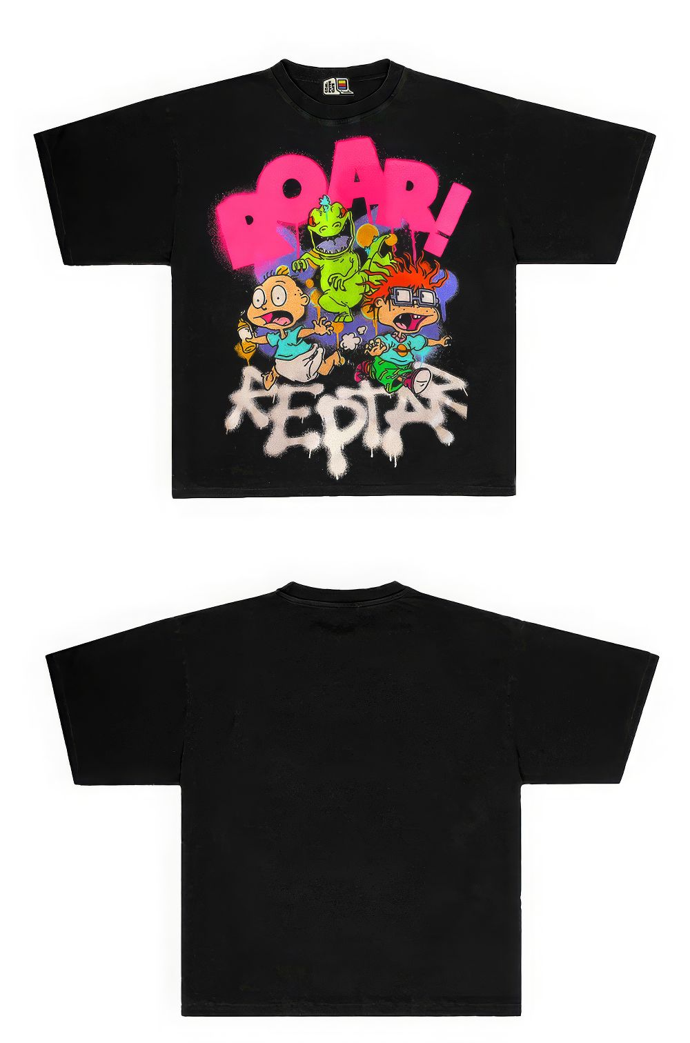 Vintage '90s Rugrats Graphic Tee with Reptar Print