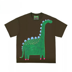 Whimsical Dinosaur Graphic T-Shirt for Boys and Girls