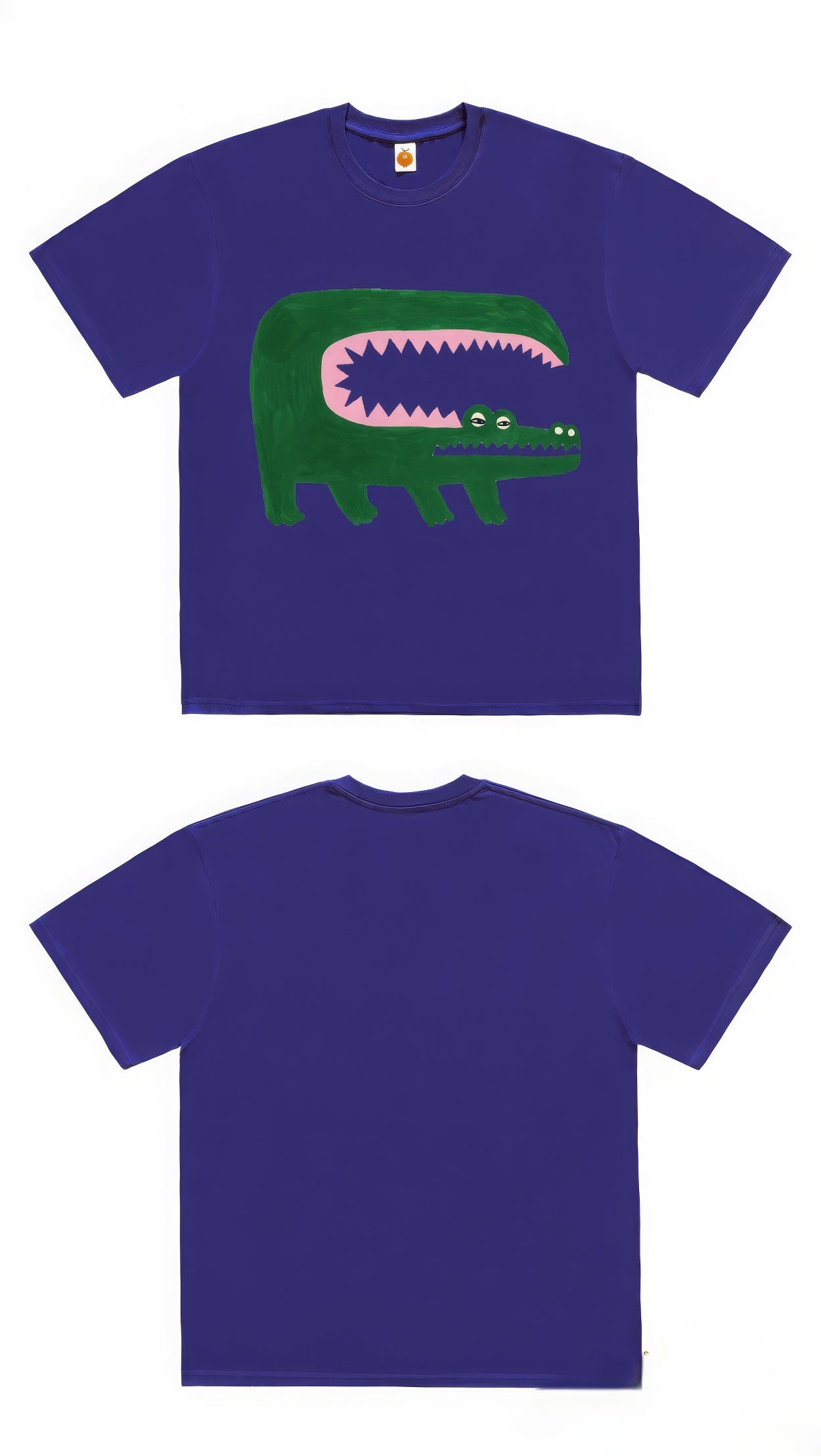 Wide-Mouth Crocodile Graphic T-Shirt