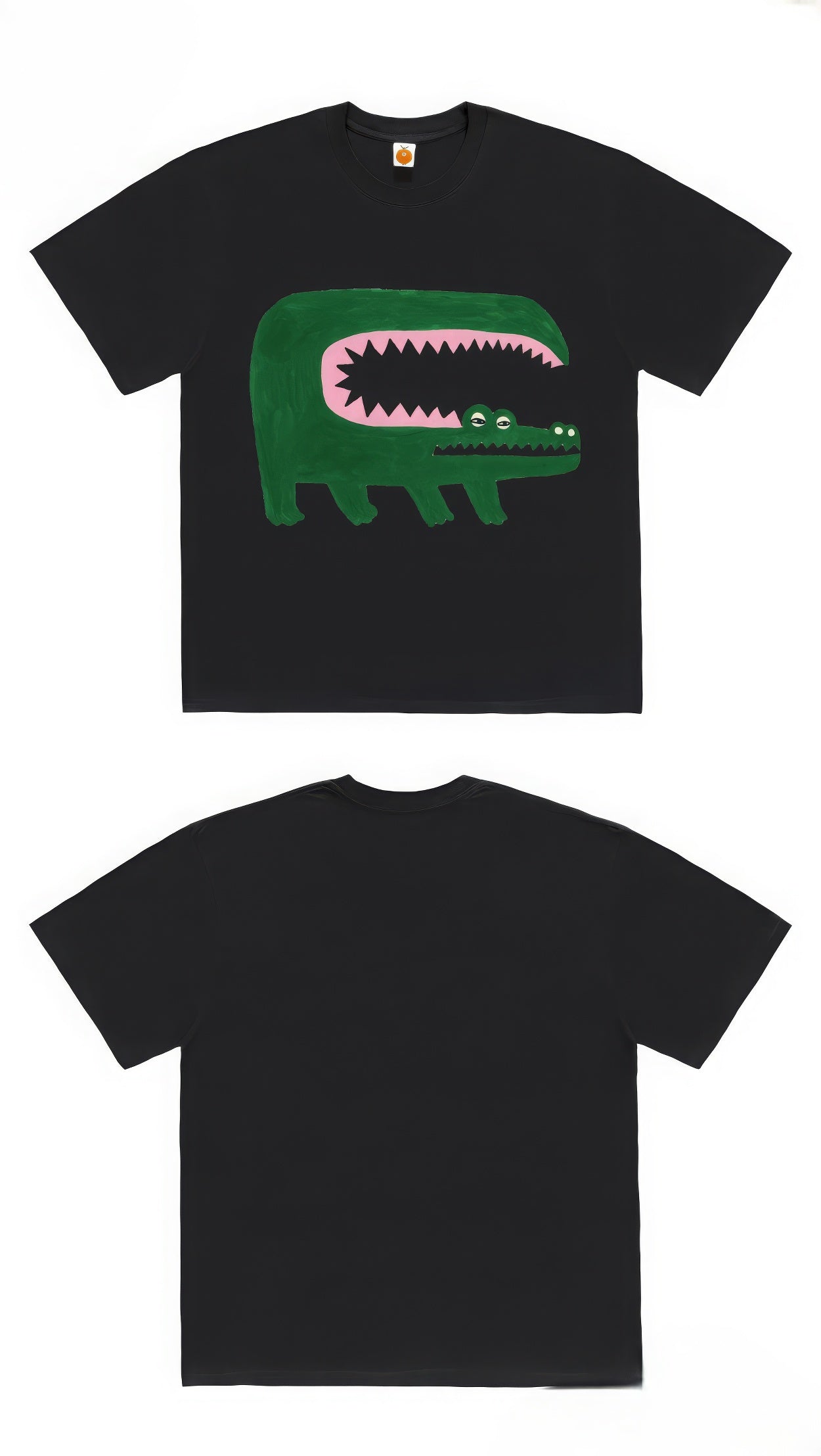 Wide-Mouth Crocodile Graphic T-Shirt