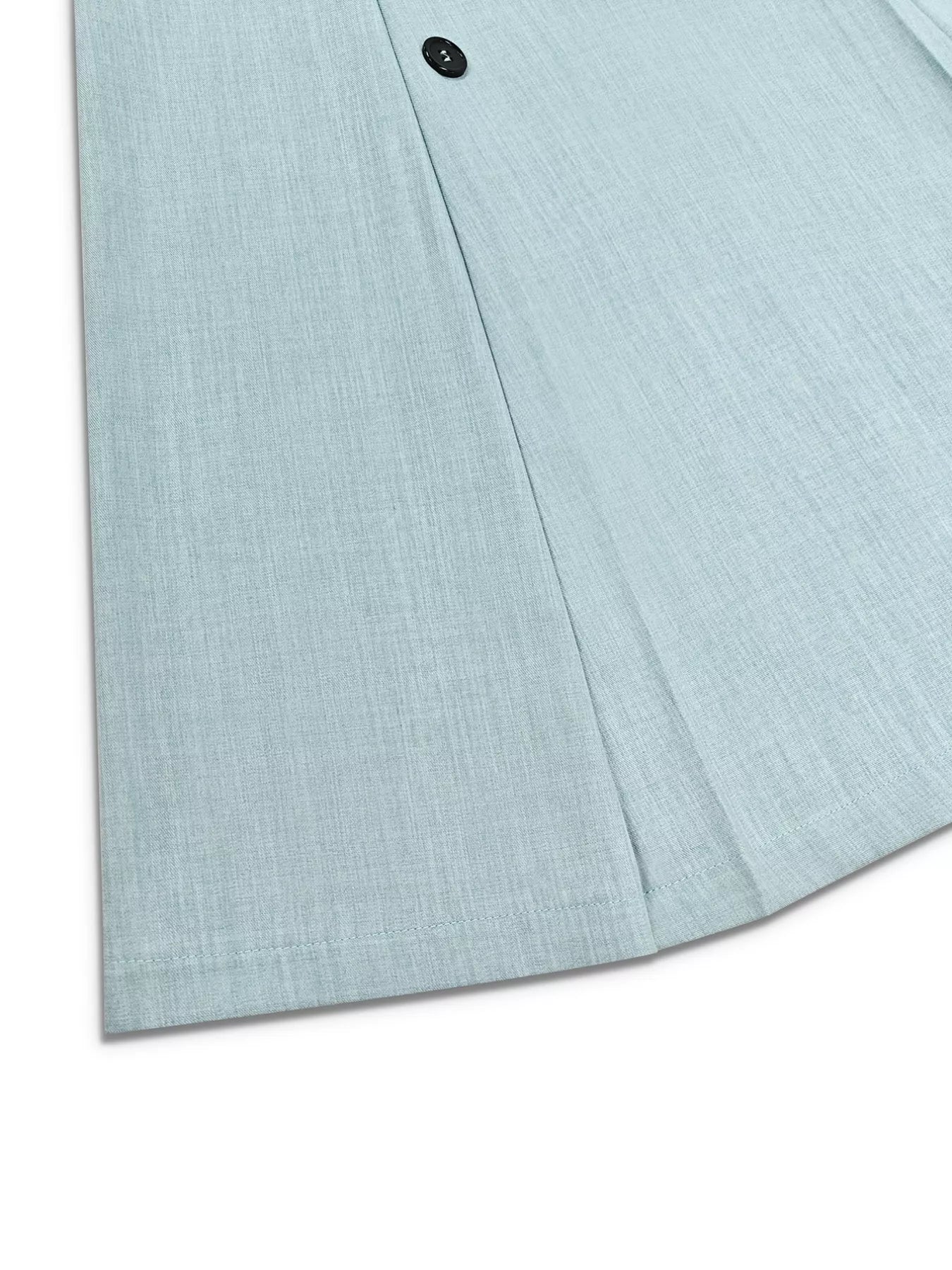 A-Line Decor Button Long Sleeve Dress