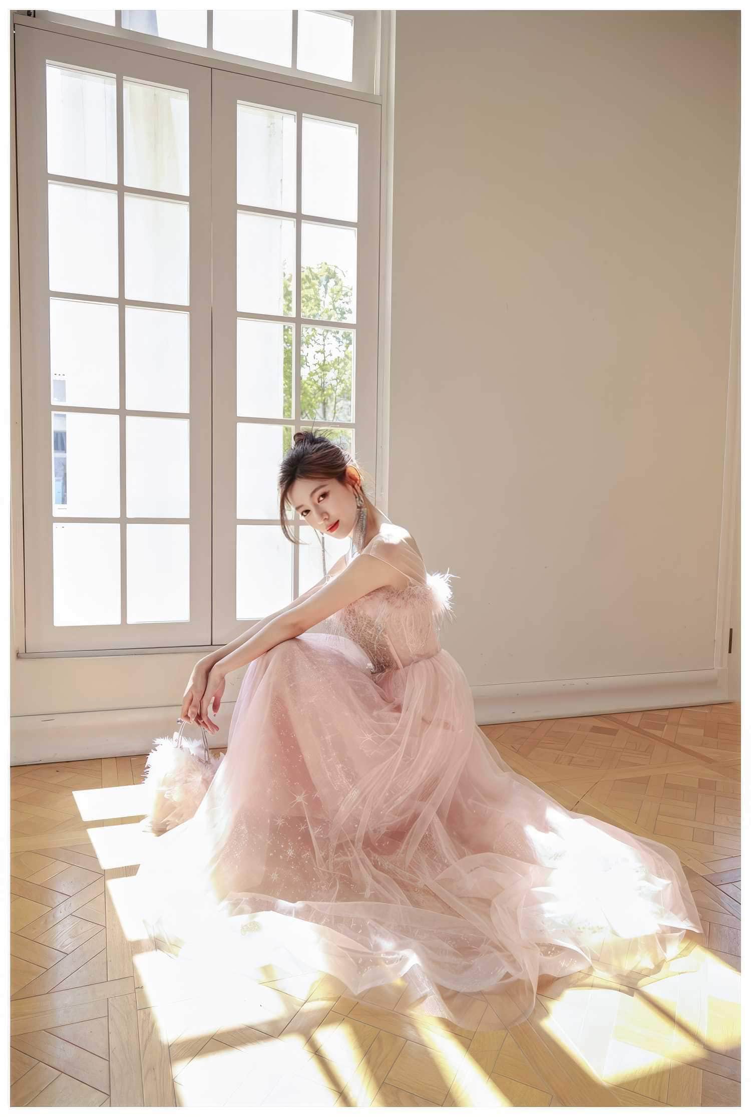 A-line Feather Prom Fairy Dress