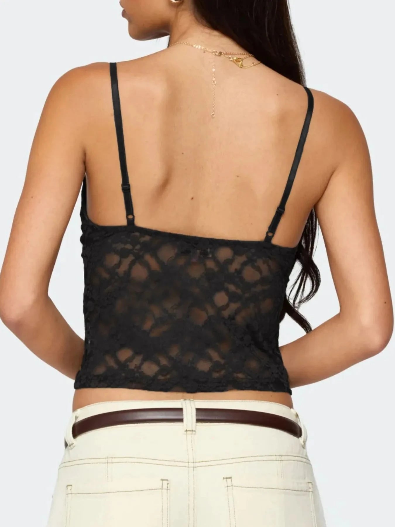 Adjustable Strap Lace Cami