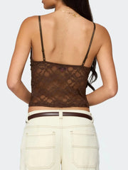 Adjustable Strap Lace Cami