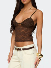 Adjustable Strap Lace Cami
