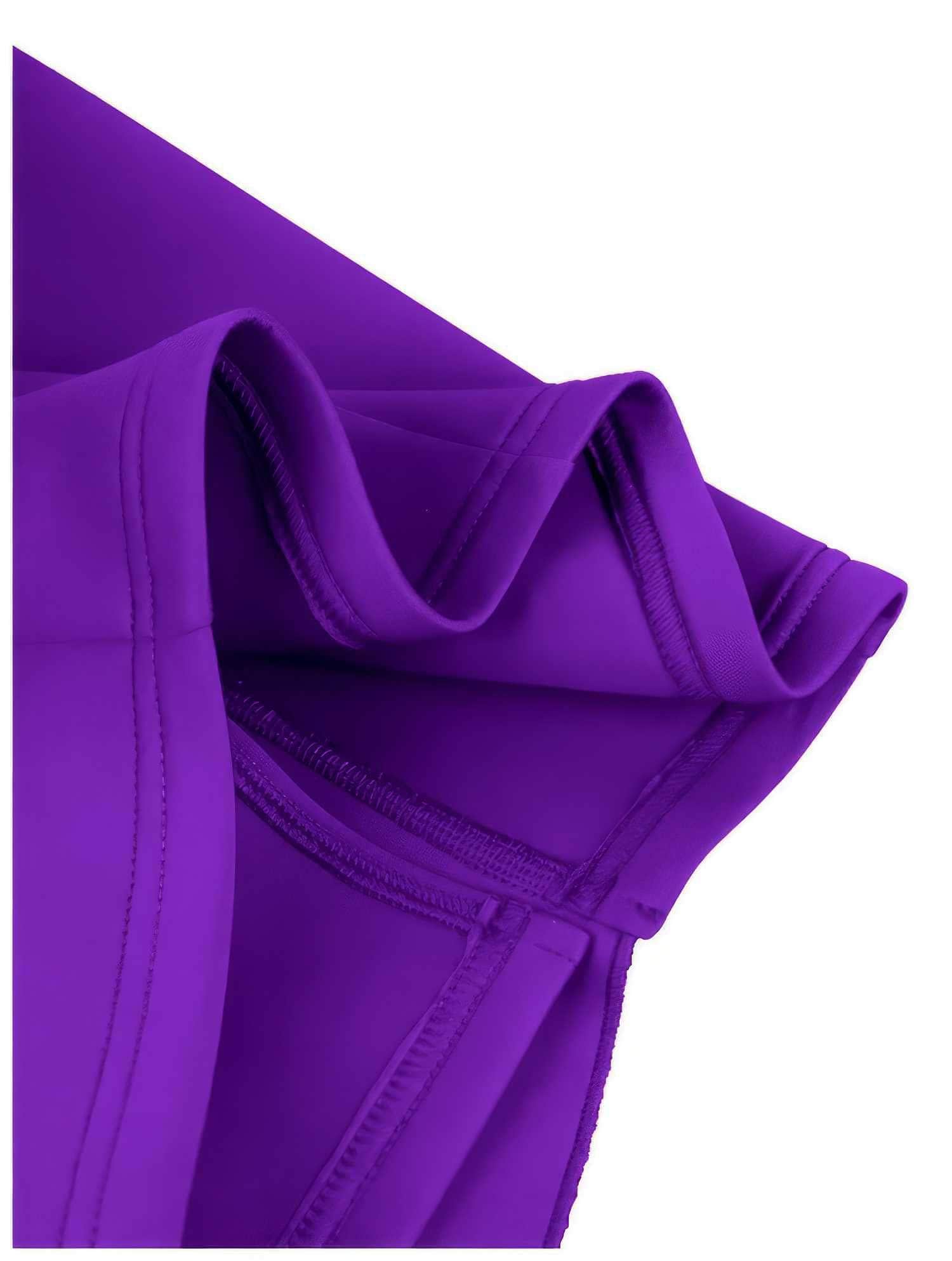 Asymmetrical Ruffle Scuba Accent Dress