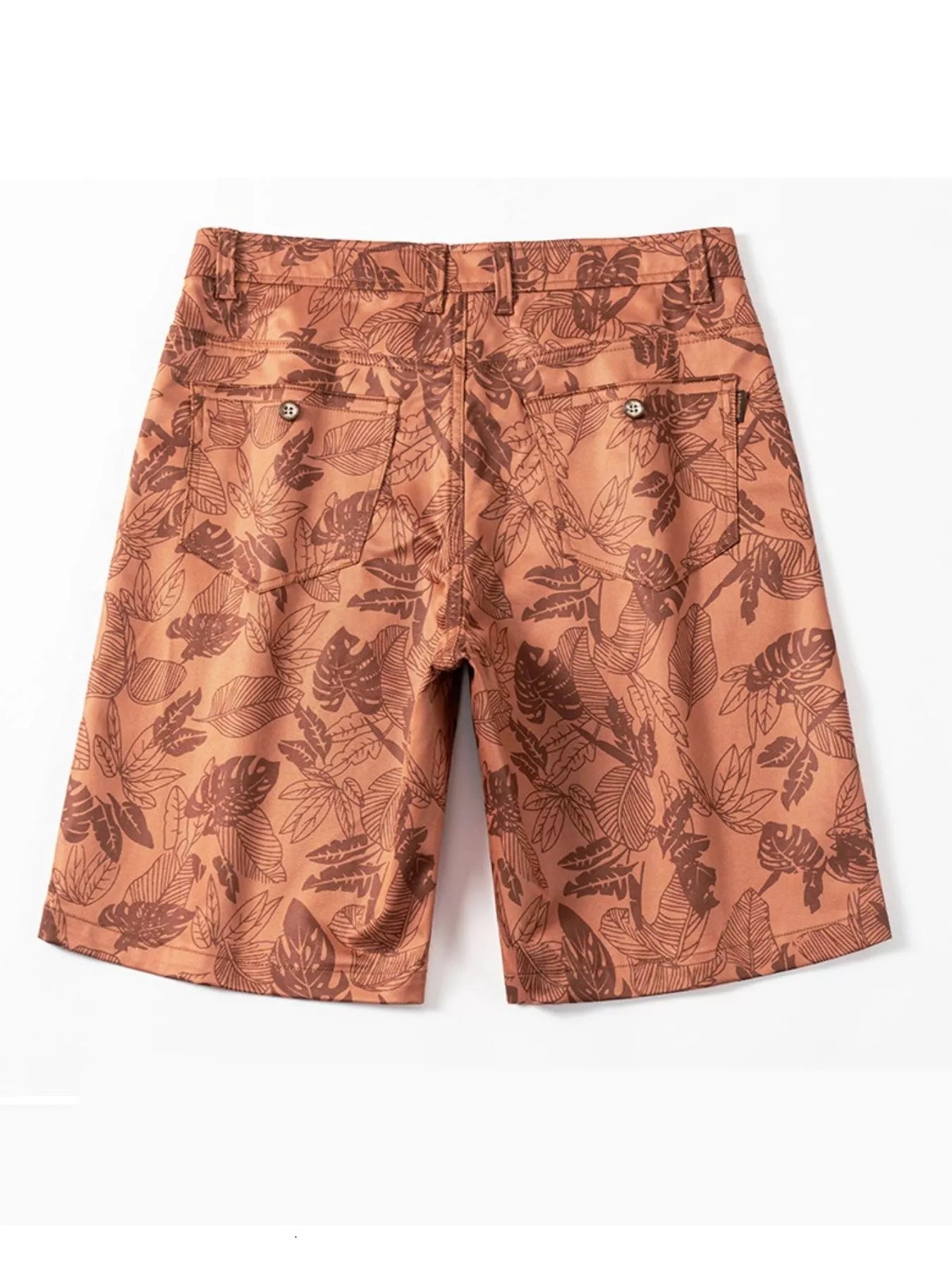 Men's printed loose fit shorts with pockets.