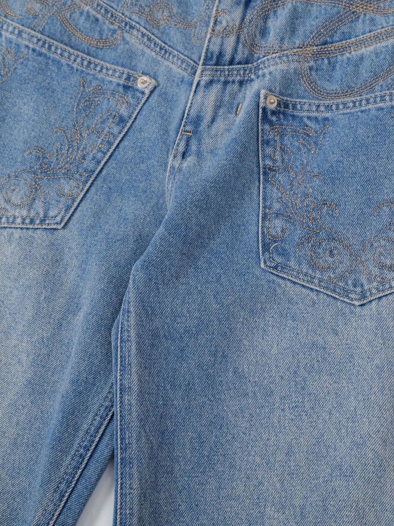 Basic style Oversized Wide leg Jeans