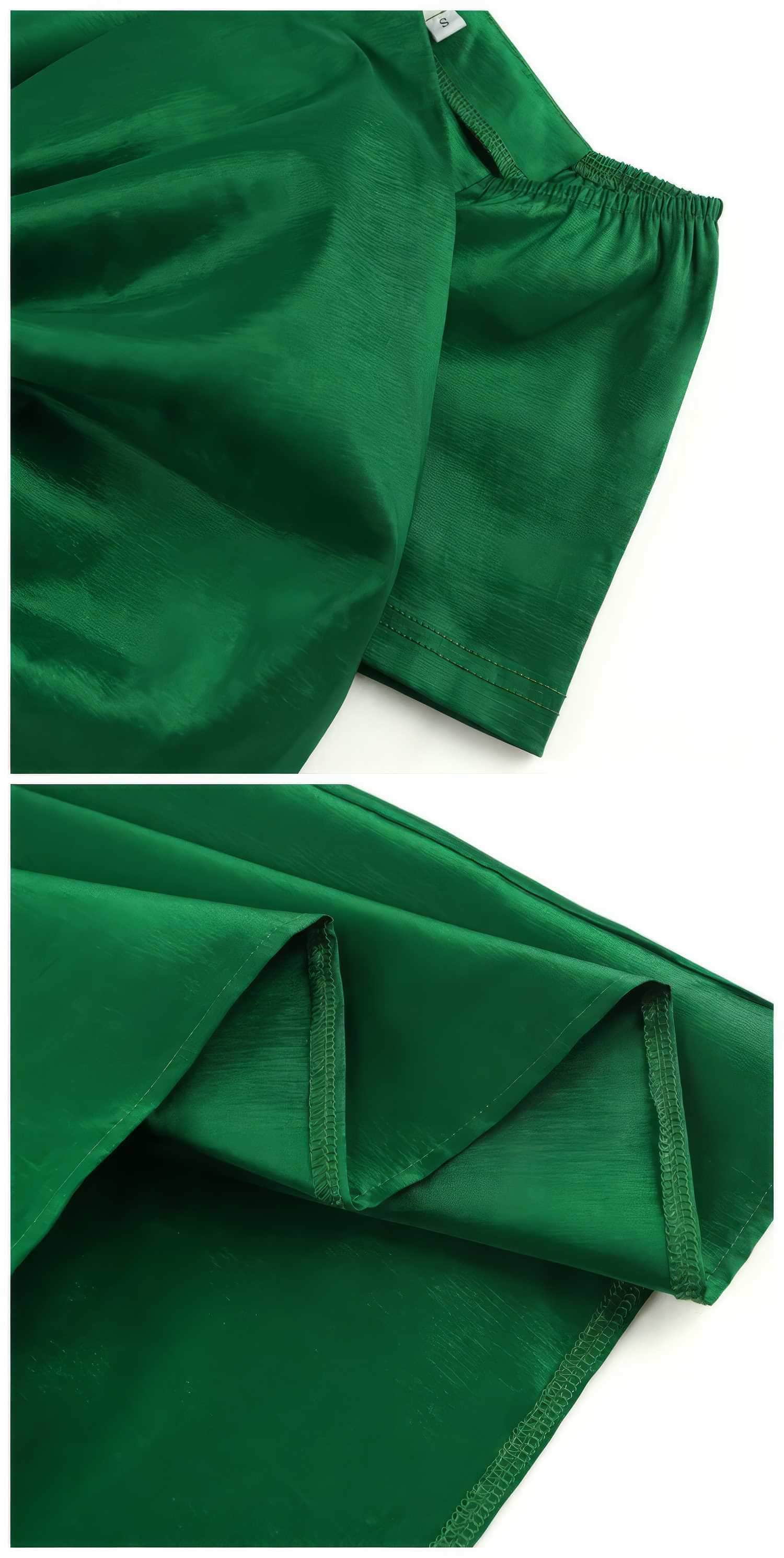 Big Bow Detail A-line Satin Dress