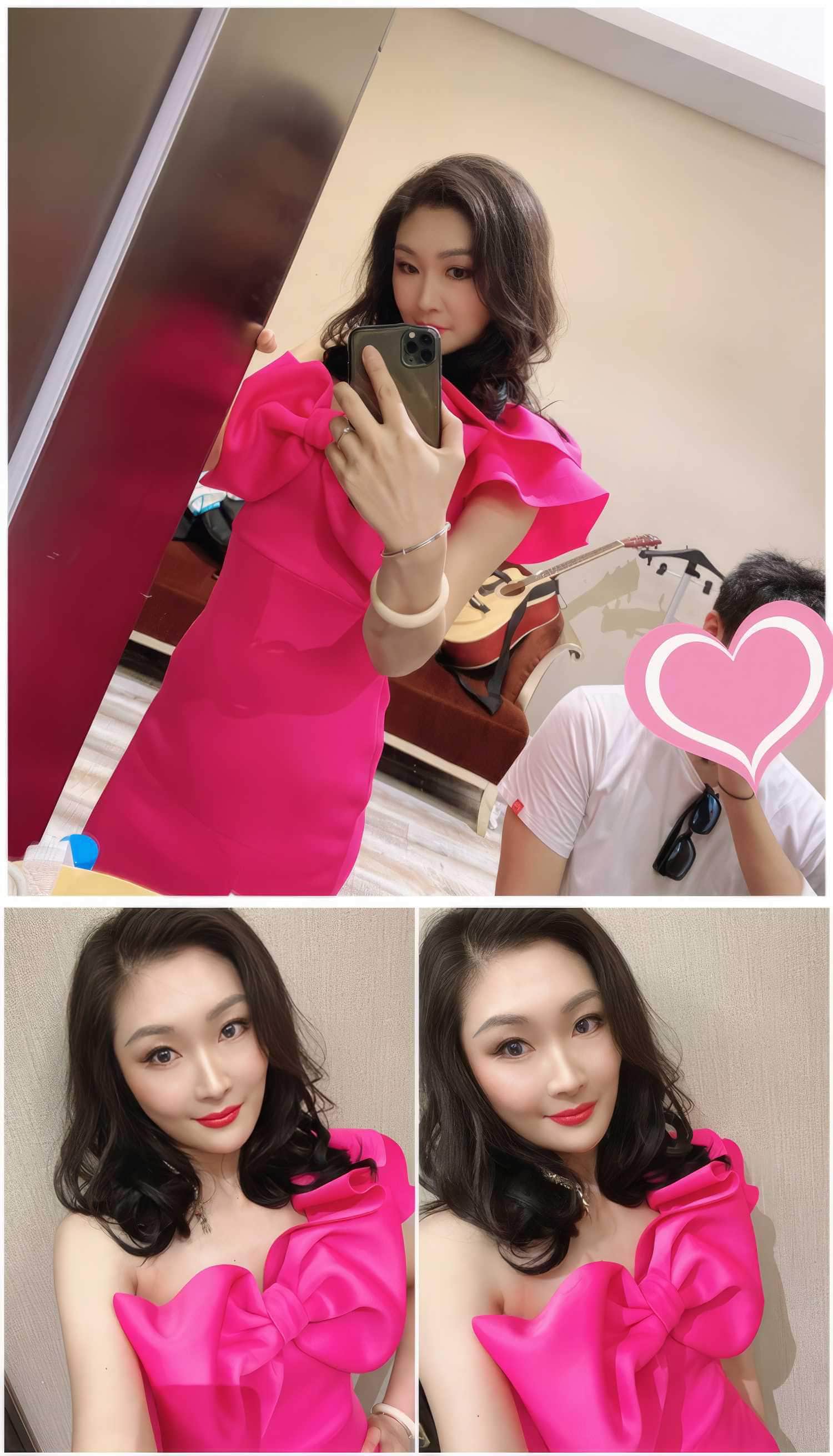 Bow Adorned One Shoulder Frill Mini Dress