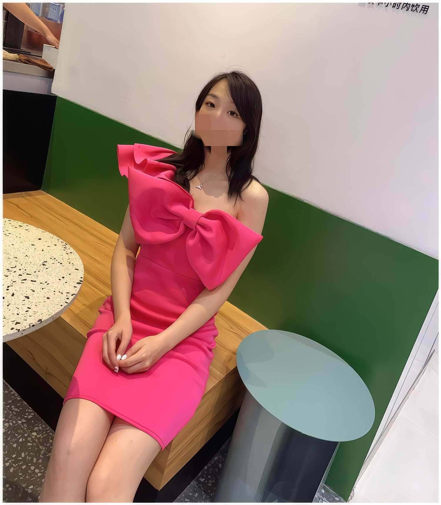 Bow Adorned One Shoulder Frill Mini Dress