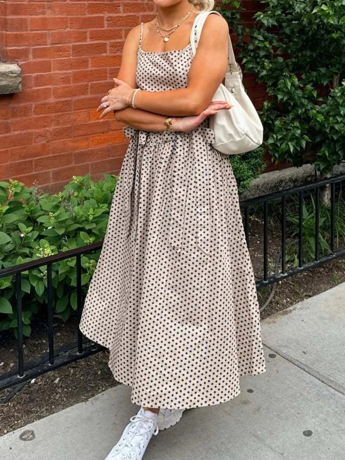 Bow Detail Midi Cami Dress