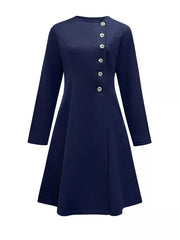 Button-Front A-Line Dress